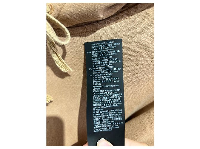 SAINT LAURENT Strickwaren T.International M Baumwolle Kamel - Ansicht 6