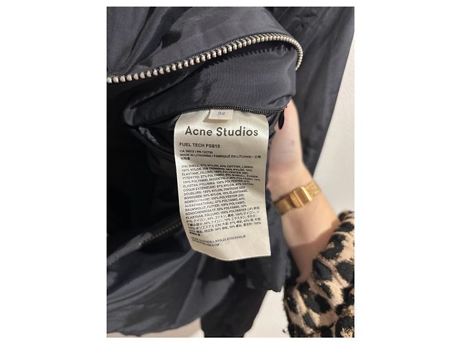ACNE STUDIOS Jacken T.International XS Synthetisch Schwarz - Ansicht 4