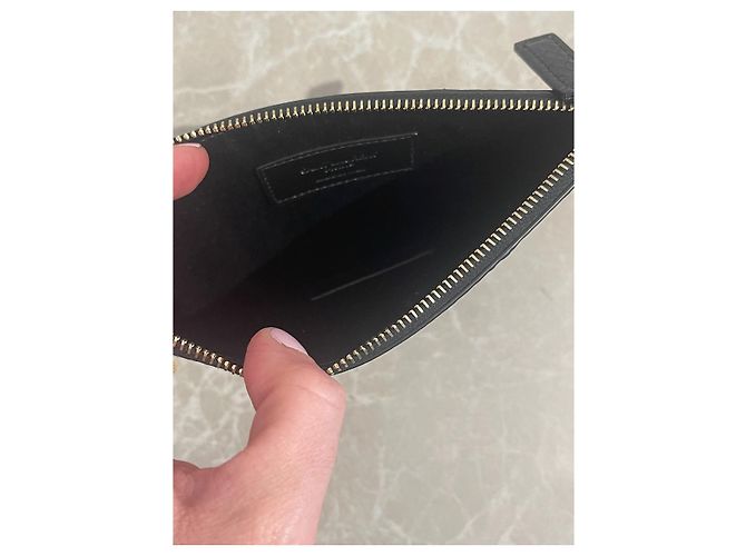 SAINT LAURENT Pochette T. Pelli esotiche Nero - vista 6