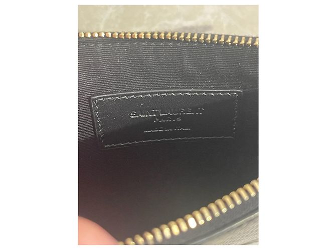 SAINT LAURENT Pochette T. Pelli esotiche Nero - vista 7
