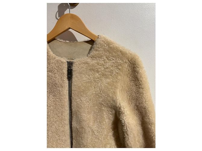 Isabel Marant Lammfelljacke T.36 Beige - Ansicht 2