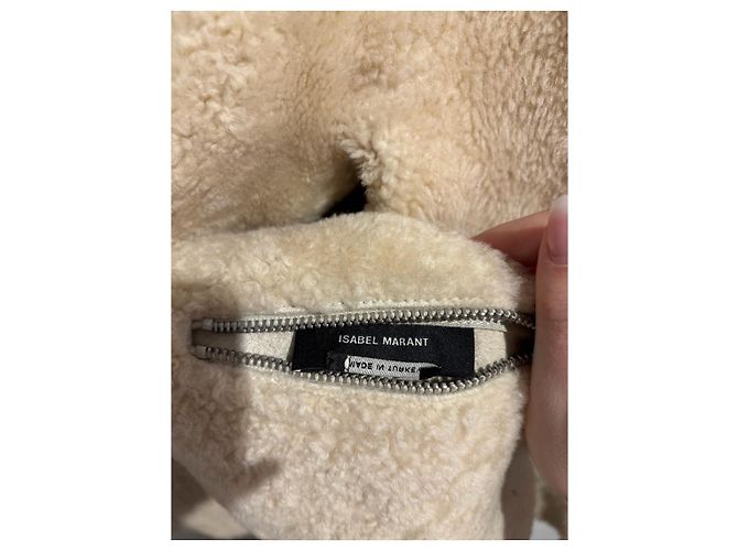Isabel Marant Lammfelljacke T.36 Beige - Ansicht 7