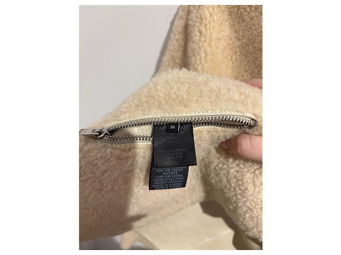 Isabel Marant Lammfelljacke T.36 Beige - Ansicht 8