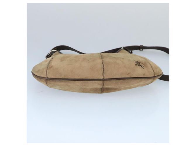 Borsa a spalla Burberry Blue Label in suede marrone argento autentica bs20013 - vista 5