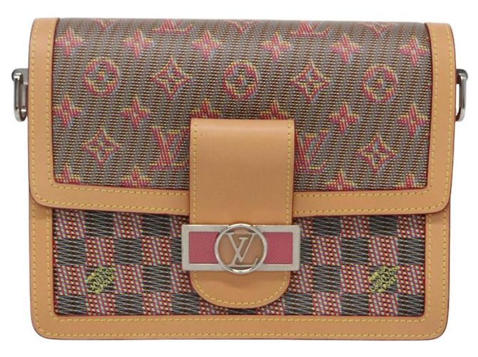 LOUIS VUITTON Monogram LV Pop Dauphine MM Borsa a Spalla Rossa M55452 Auth 103428S Rosso - vista 13