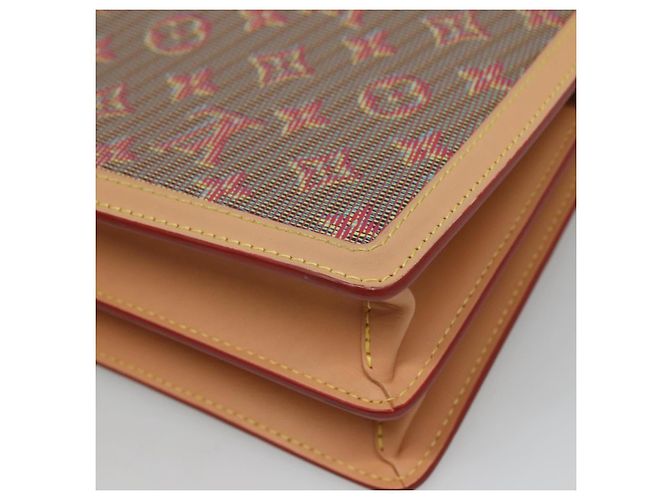 LOUIS VUITTON Monogram LV Pop Dauphine MM Borsa a Spalla Rossa M55452 Auth 103428S Rosso - vista 15