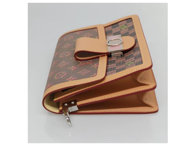 LOUIS VUITTON Monogram LV Pop Dauphine MM Borsa a Spalla Rossa M55452 Auth 103428S Rosso - vista 4