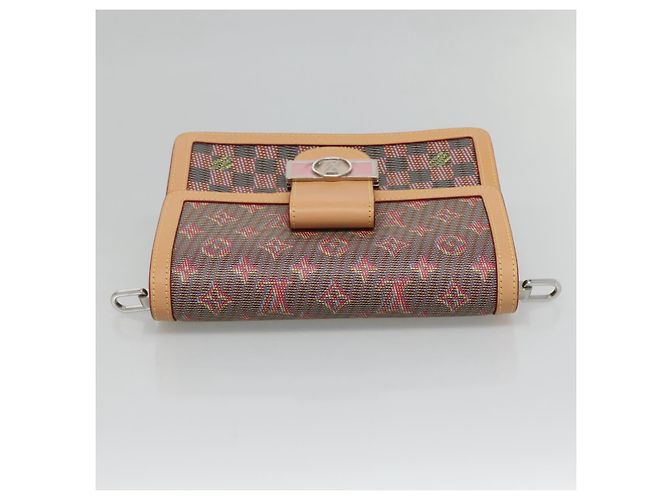 LOUIS VUITTON Monogram LV Pop Dauphine MM Borsa a Spalla Rossa M55452 Auth 103428S Rosso - vista 5