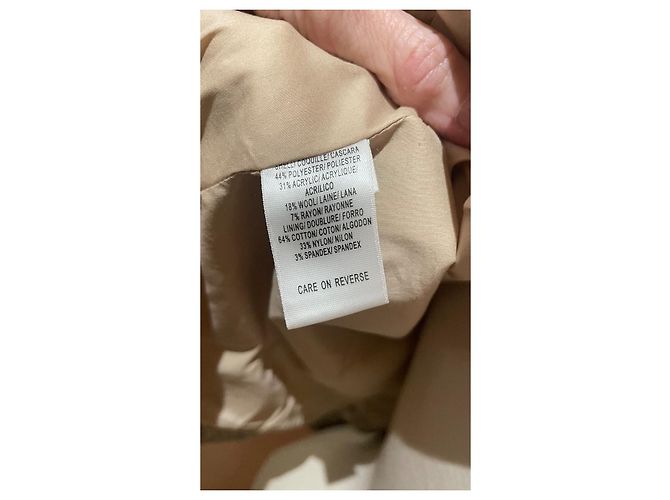 Bcbg Max Azria Jacket Black Beige Grey Wool Blend XS - view 10