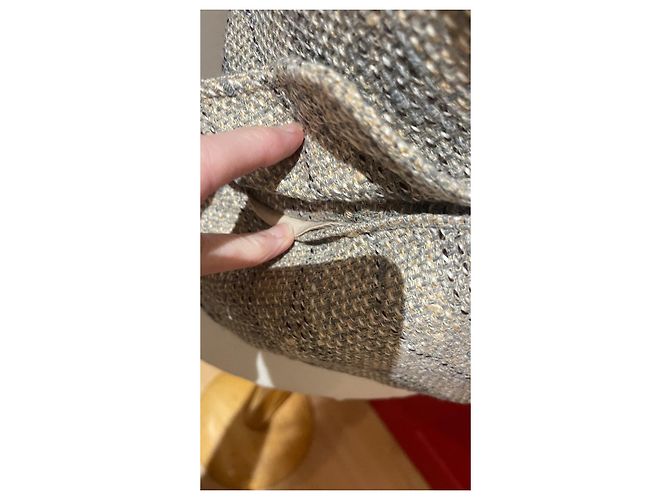 Bcbg Max Azria Jacket Black Beige Grey Wool Blend XS - view 4