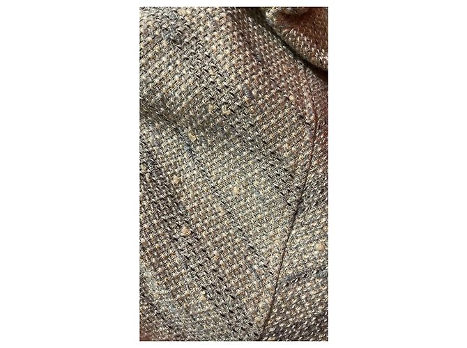 Bcbg Max Azria Jacket Black Beige Grey Wool Blend XS - view 8