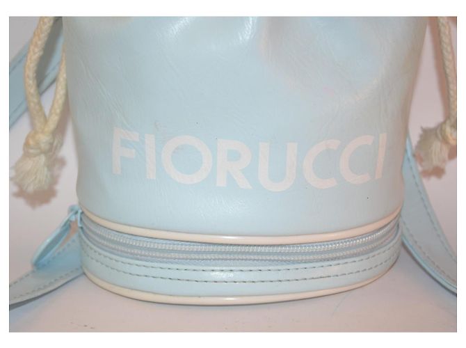 Autre Marque Mini borsa Fiorucci turchese in ecopelle - vista 4