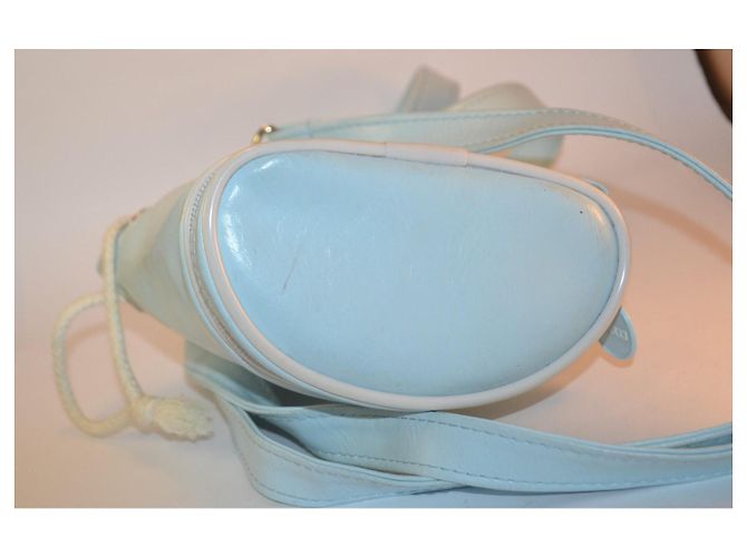 Autre Marque Mini borsa Fiorucci turchese in ecopelle - vista 6
