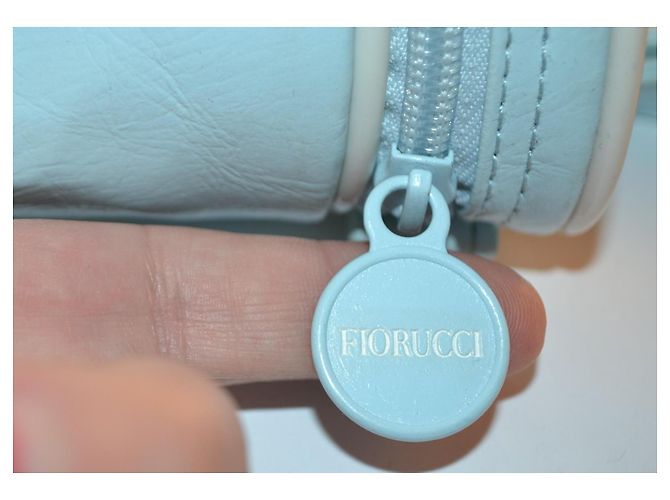 Autre Marque Mini borsa Fiorucci turchese in ecopelle - vista 7