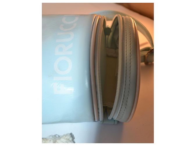 Autre Marque Mini borsa Fiorucci turchese in ecopelle - vista 8