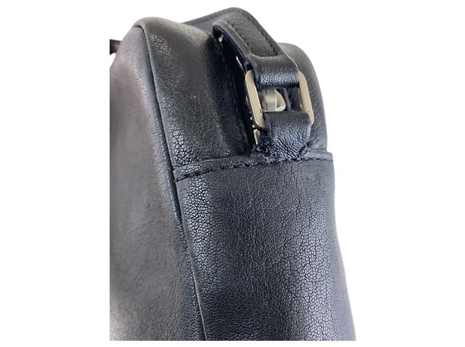 Borsa a tracolla in pelle nera Saint Laurent - vista 7