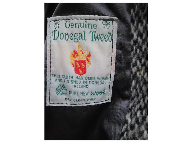 Autre Marque Moss Bros Donegal Tweedmantel grau - Ansicht 4