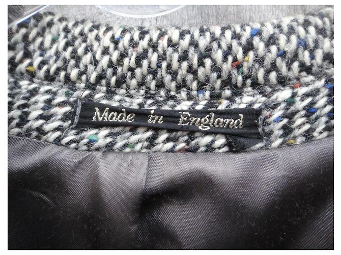 Autre Marque Moss Bros Donegal Tweedmantel grau - Ansicht 5
