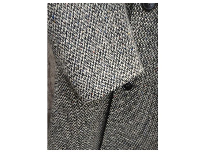 Autre Marque Moss Bros Donegal Tweedmantel grau - Ansicht 8