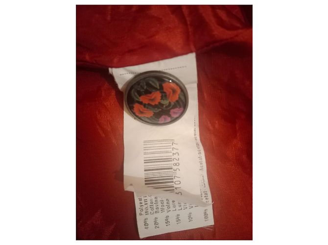 Cappotto Desigual in cotone e lana multicolore 42 - vista 3