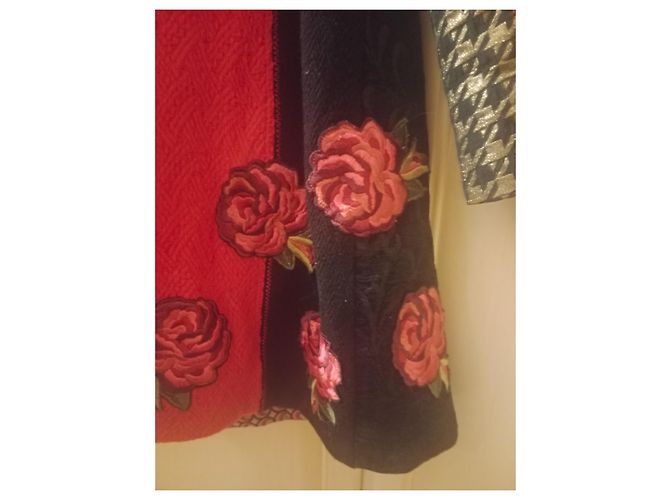 Cappotto Desigual in cotone e lana multicolore 42 - vista 5