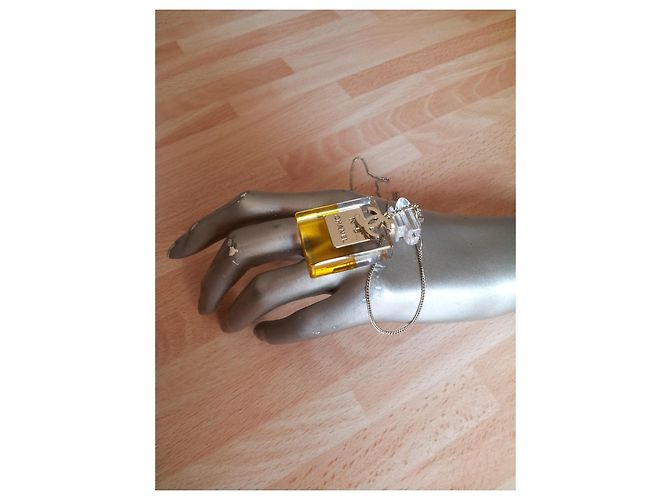 Collana Chanel No.5 in metallo con pendente CC Multicolore - vista 6