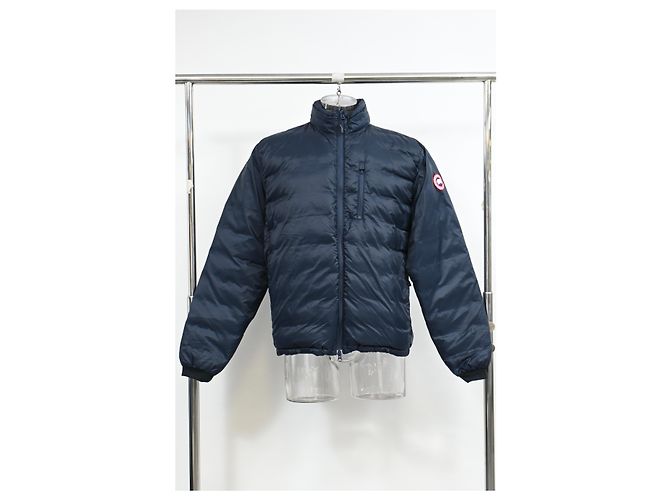 Canada Goose Hybridge Perren Slim Fit Down Jacket In Navy Blue Nylon - view 6