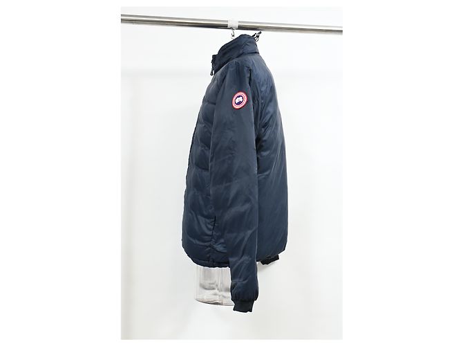Canada Goose Hybridge Perren Slim Fit Down Jacket In Navy Blue Nylon - view 7