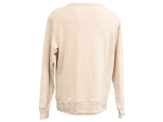 Moletom Oversized com Patch de Rosto Acne Studios em Algodão Bege - vista 3