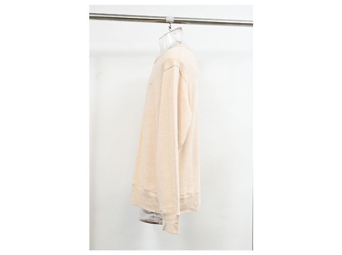 Moletom Oversized com Patch de Rosto Acne Studios em Algodão Bege - vista 7