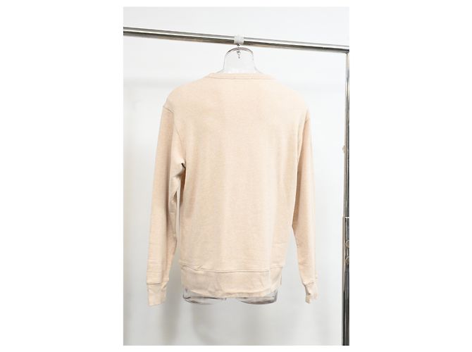 Moletom Oversized com Patch de Rosto Acne Studios em Algodão Bege - vista 8