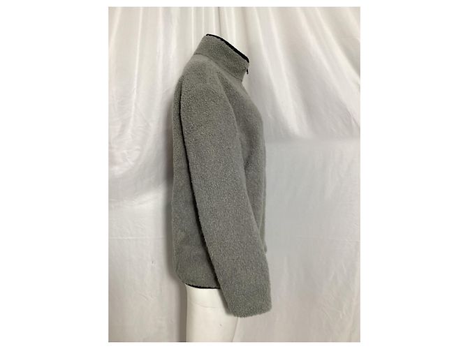 Theory Classon Zipped Fleece-Jacke aus grauem Polyester - Ansicht 10