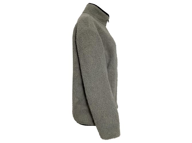 Theory Classon Zipped Fleece-Jacke aus grauem Polyester - Ansicht 3