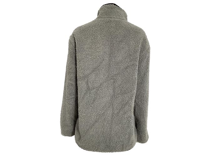 Theory Classon Zipped Fleece-Jacke aus grauem Polyester - Ansicht 6