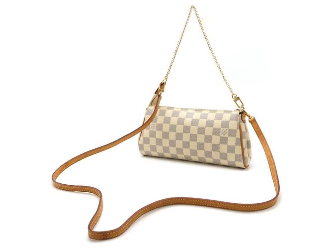 Bolso de hombro 2 en 1 Louis Vuitton Eva Damier Azur Beige - vista 2