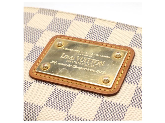 Bolso de hombro 2 en 1 Louis Vuitton Eva Damier Azur Beige - vista 4