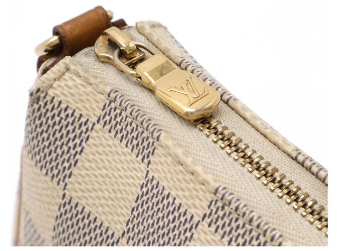 Bolso de hombro 2 en 1 Louis Vuitton Eva Damier Azur Beige - vista 5