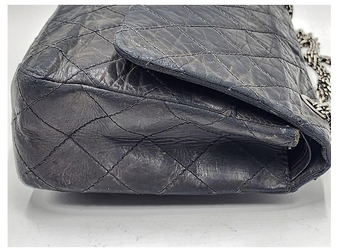 Borsa Chanel 2.55 Reissue Maxi Double Flap Grigio - vista 10