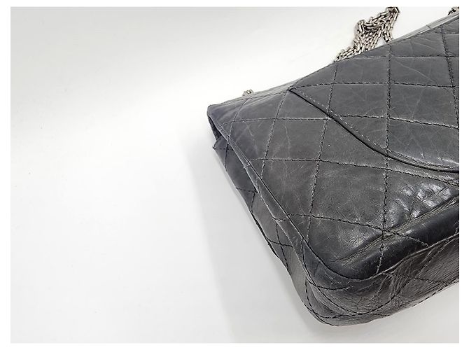 Borsa Chanel 2.55 Reissue Maxi Double Flap Grigio - vista 14