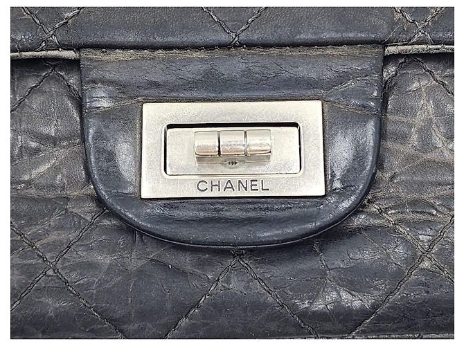 Borsa Chanel 2.55 Reissue Maxi Double Flap Grigio - vista 5