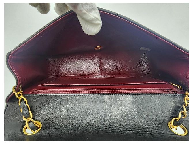 Chanel Vintage Diana Umhängetasche Schwarz - Ansicht 20