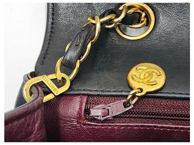 Chanel Vintage Diana Umhängetasche Schwarz - Ansicht 17