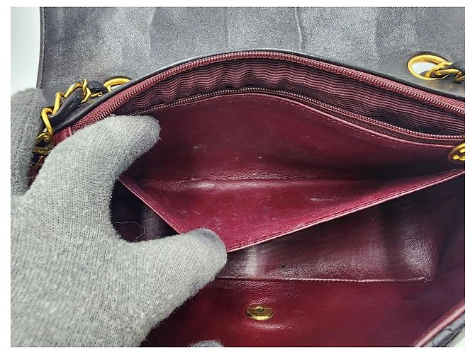 Chanel Vintage Diana Umhängetasche Schwarz - Ansicht 20