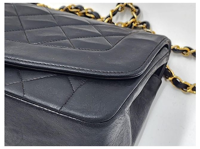 Chanel Vintage Diana Umhängetasche Schwarz - Ansicht 9
