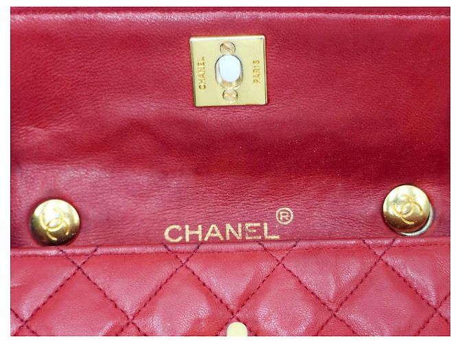 Timeless Borsa a tracolla mini classica senza tempo di Chanel Rosso - vista 16