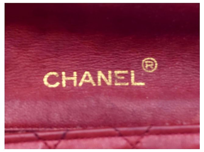 Timeless Borsa a tracolla mini classica senza tempo di Chanel Rosso - vista 17