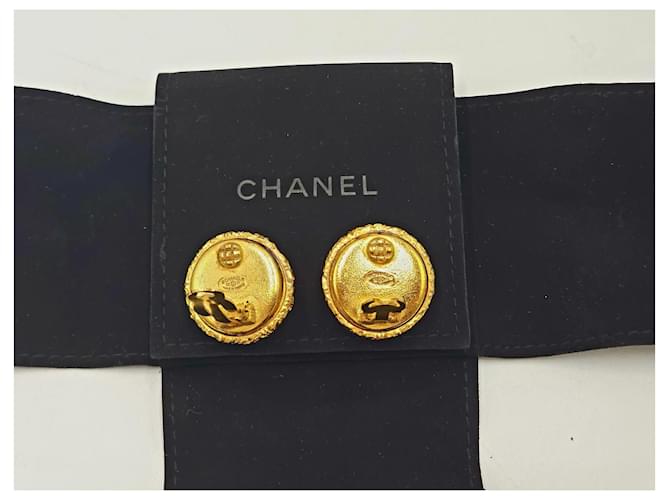 Orecchini a clip CC di Chanel 1993 Gold hardware - vista 9