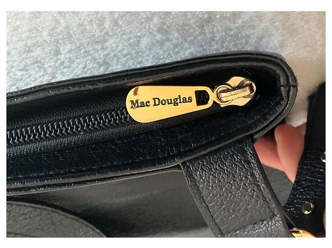 Mac Douglas Schultertasche aus schwarzem Leder - Ansicht 5