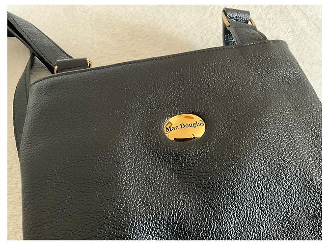 Mac Douglas Schultertasche aus schwarzem Leder - Ansicht 6