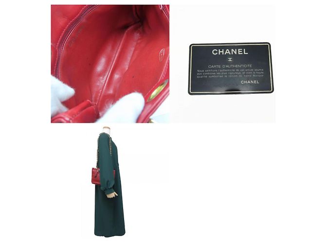 Bicolor Schultertasche von Chanel Rot - Ansicht 10